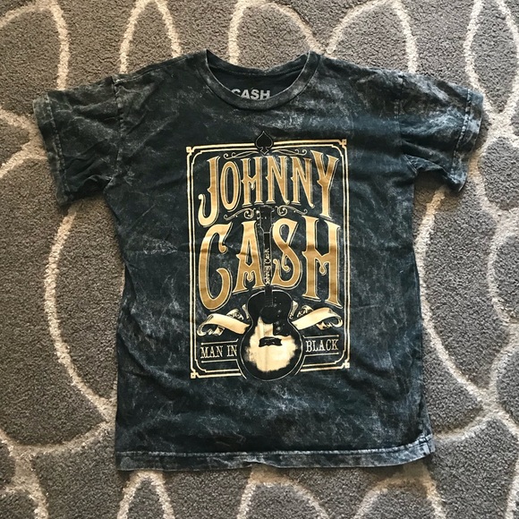 Tops - 4 FOR $25 Black Johnny Cash shirt